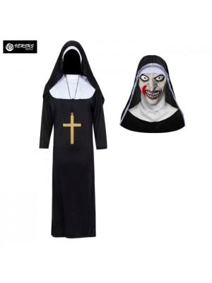 Condividi Vestito Carnevale Halloween Suora Vampiro Fantasma Cosplay Costume SUORA04  02